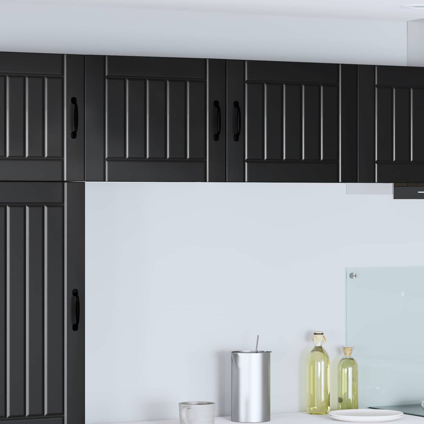 Wall Cabinet LUCCA Black 50 x 31 x 40 cm Engineered Wood