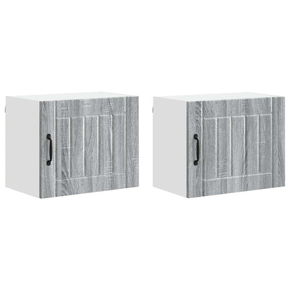 Wall Cabinet LUCCA 2 pcs Grey Sonoma 50 x 31 x 40 cm