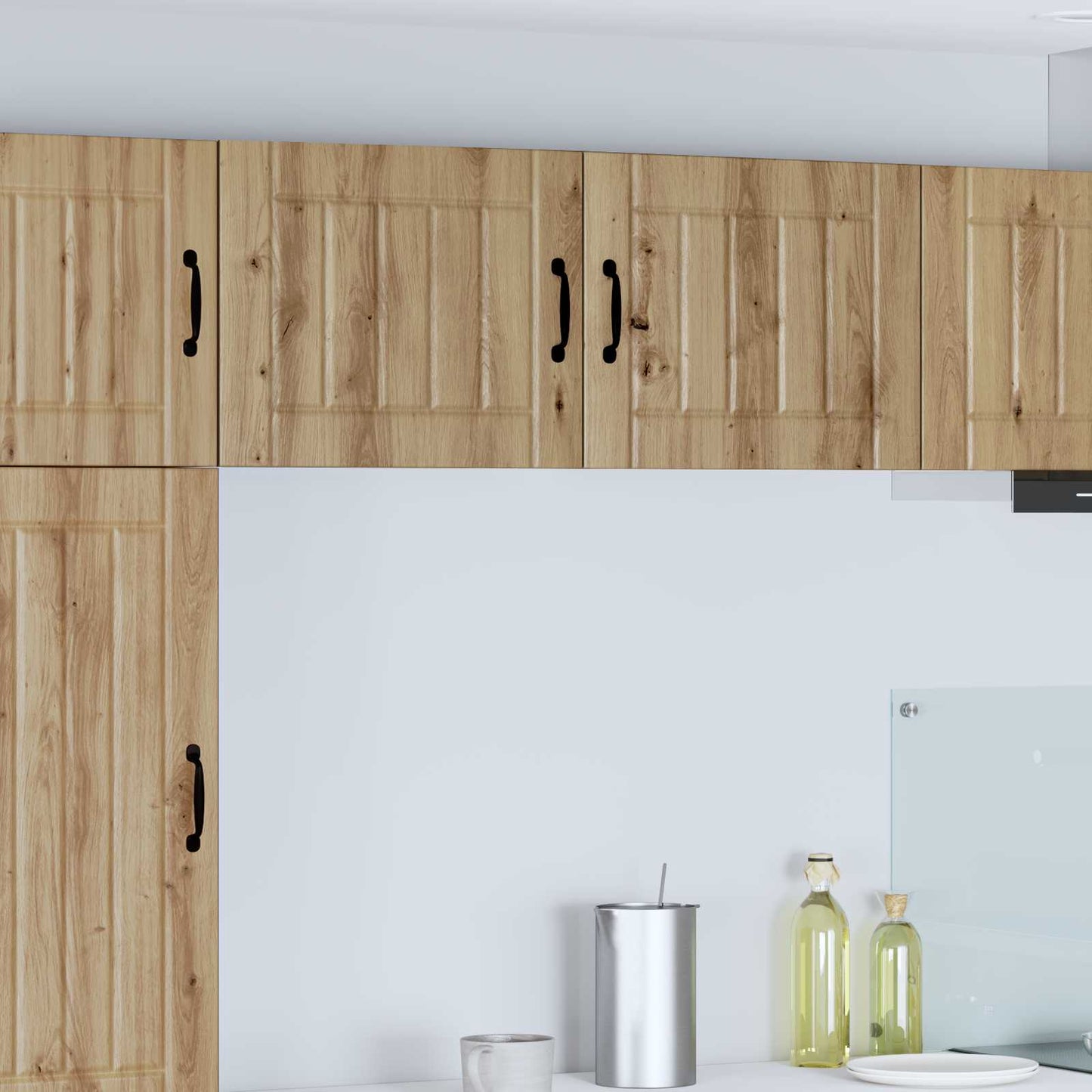Wall Cabinet LUCCA 2 pcs Artisan Oak Engineered Wood