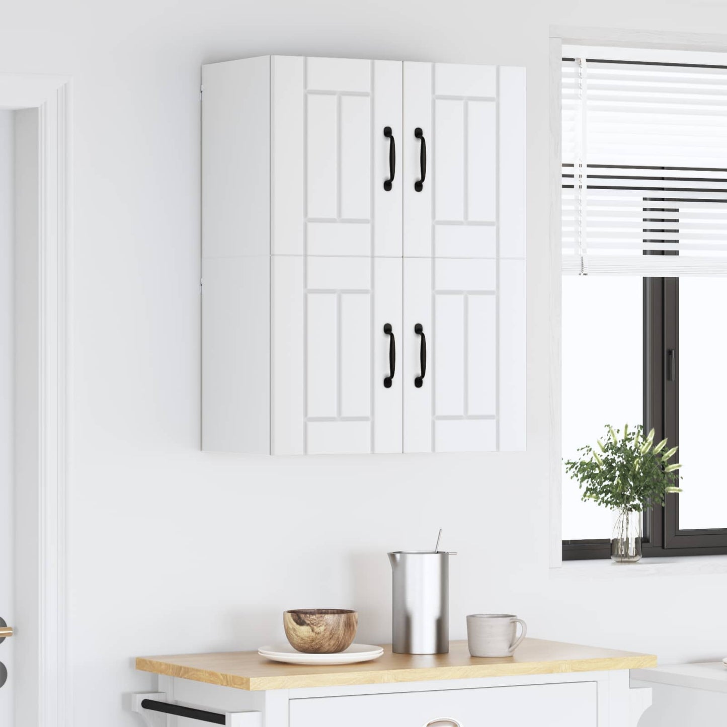 Wall Cabinet LUCCA 2 pcs White 60 x 31 x 40 cm Engineered Wood