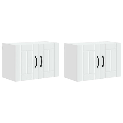 Wall Cabinet LUCCA 2 pcs White 60 x 31 x 40 cm Engineered Wood