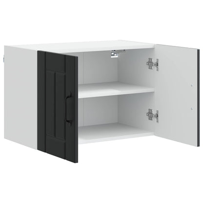 Wall Cabinet LUCCA Black 60 x 31 x 40 cm Engineered Wood
