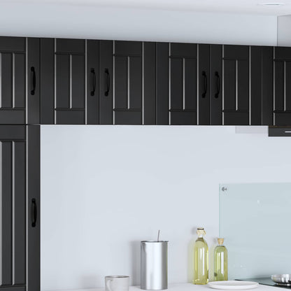 Wall Cabinet LUCCA 2 pcs Black 60 x 31 x 40 cm Engineered Wood