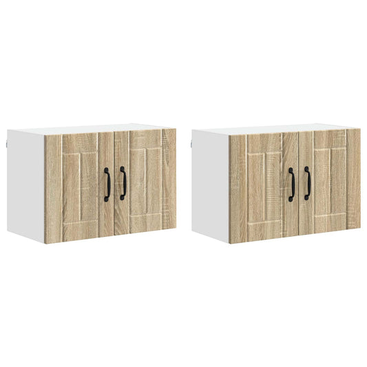 Wall Cabinet LUCCA 2 pcs Sonoma Oak Engineered Wood