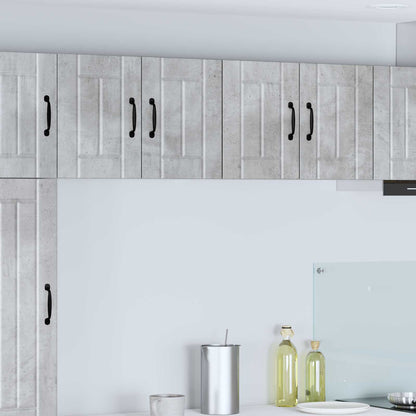 Wall Cabinet LUCCA 2 pcs Concrete Grey 60 x 31 x 40 cm