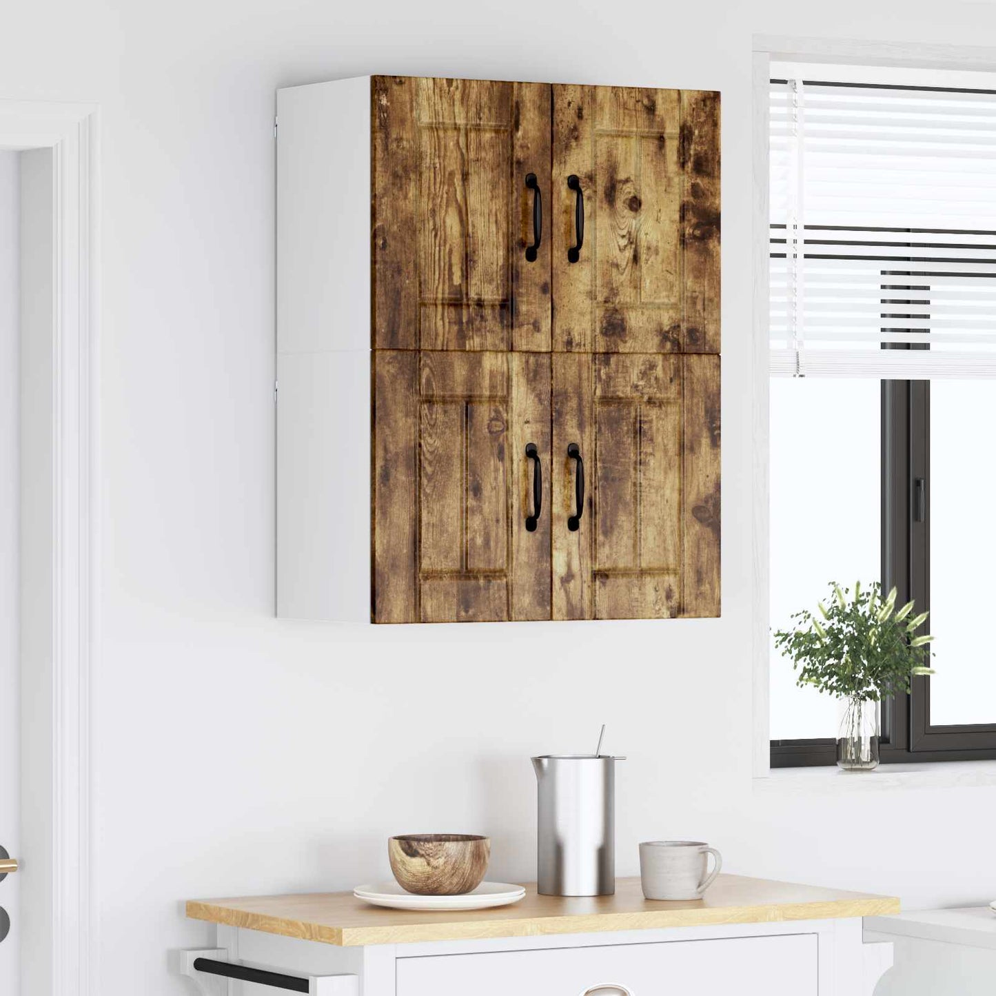 Wall Cabinet LUCCA 2 pcs Smoked Oak 60 x 31 x 40 cm