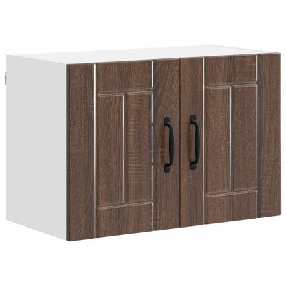 Wall Cabinet LUCCA 2 pcs Brown Oak 60 x 31 x 40 cm