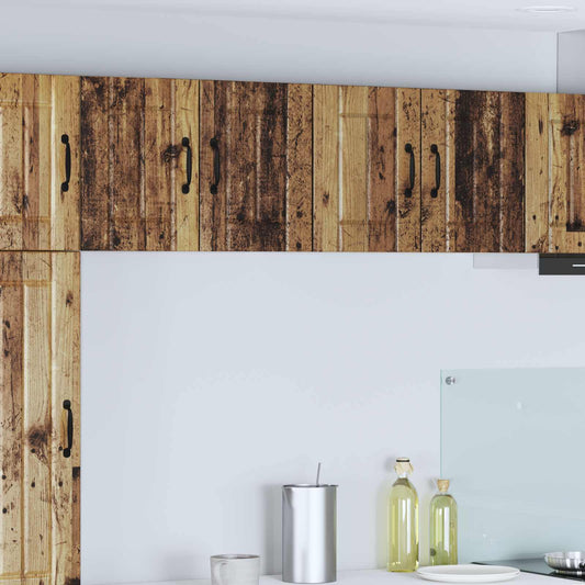 Wall Cabinet LUCCA 2 pcs Old Wood Engineered Wood