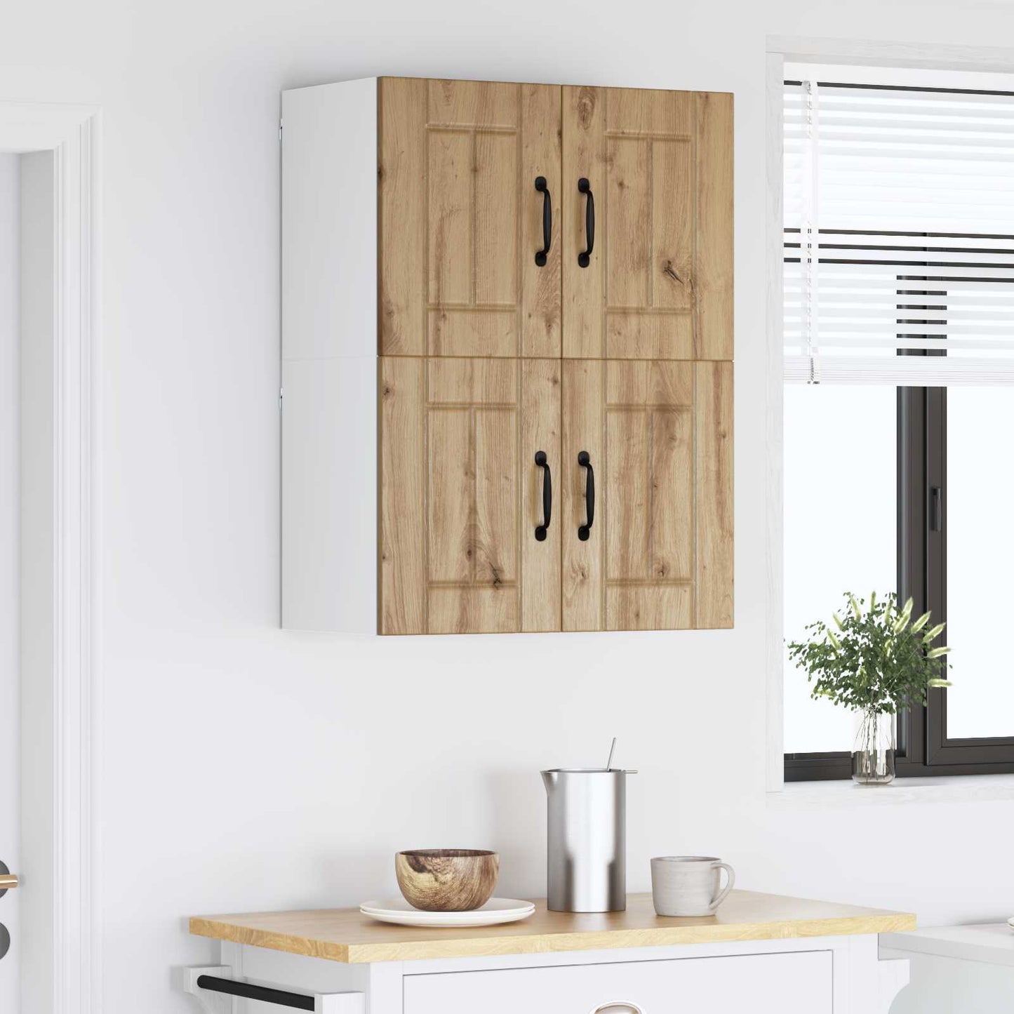 Wall Cabinet LUCCA 2 pcs Artisan Oak 60 x 31 x 40 cm