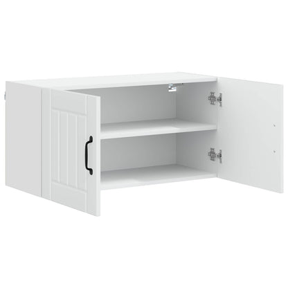 Wall Cabinet LUCCA White 80 x 31 x 40 cm Engineered Wood