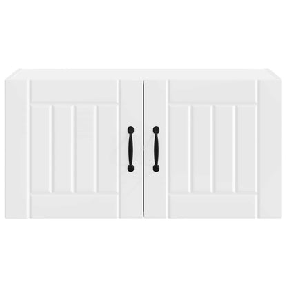 Wall Cabinet LUCCA White 80 x 31 x 40 cm Engineered Wood