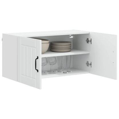 Wall Cabinet LUCCA White 80 x 31 x 40 cm Engineered Wood