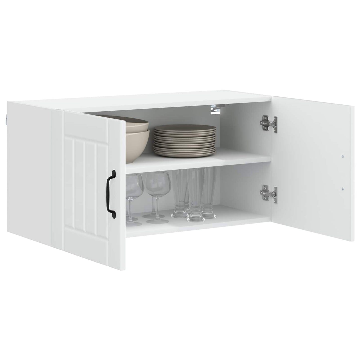 Wall Cabinet LUCCA High Gloss White 80 x 31 x 40 cm