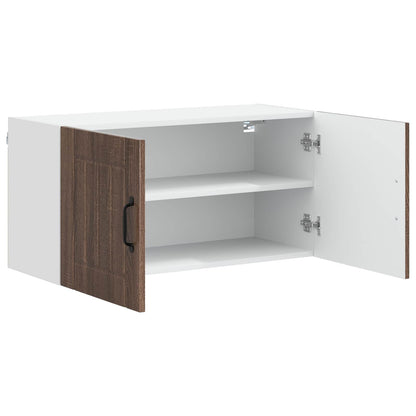 Wall Cabinet LUCCA Brown Oak 80 x 31 x 40 cm Engineered Wood