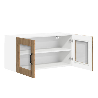 Wall Glass Cabinet LUCCA Artisan Oak 80 x 31 x 40 cm