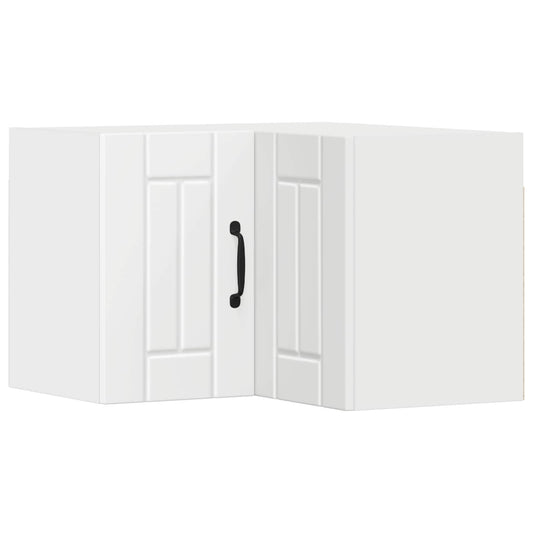 Wall Corner Cabinet LUCCA White 57 x 57 x 40 cm Engineered Wood