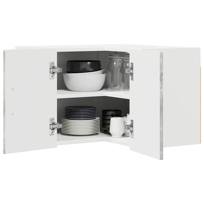 Wall Corner Cabinet LUCCA Concrete Grey 57 x 57 x 40 cm