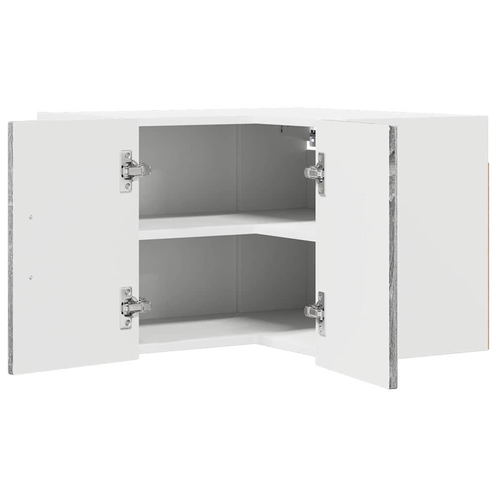Wall Corner Cabinet LUCCA Grey Sonoma 57 x 57 x 40 cm
