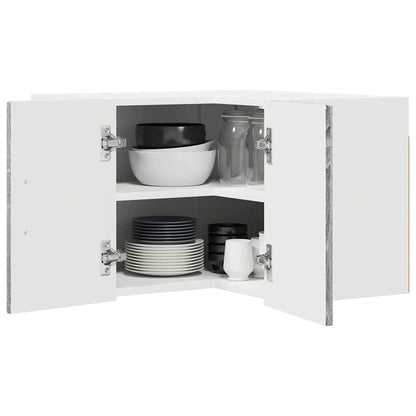 Wall Corner Cabinet LUCCA Grey Sonoma 57 x 57 x 40 cm