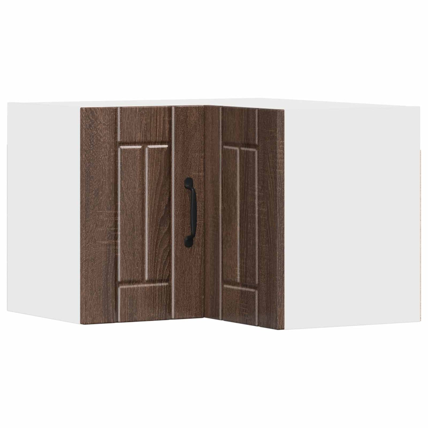 Wall Corner Cabinet LUCCA Brown Oak 57 x 57 x 40 cm