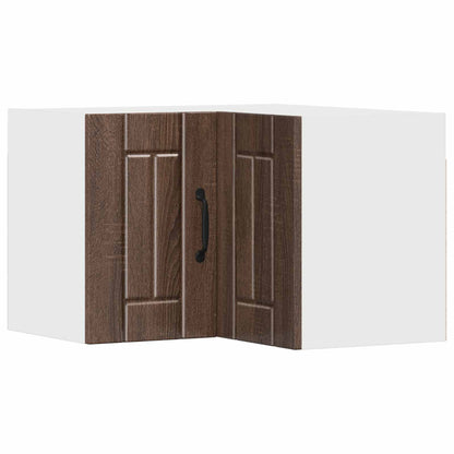 Wall Corner Cabinet LUCCA Brown Oak 57 x 57 x 40 cm