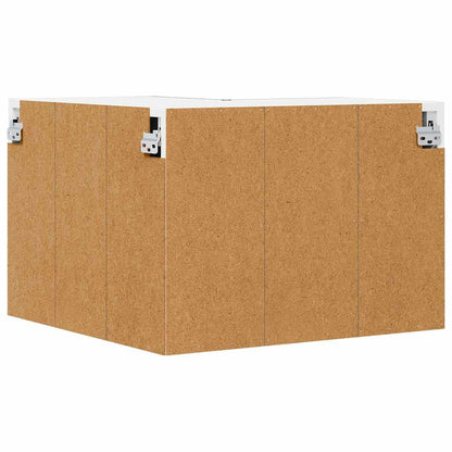 Wall Corner Cabinet LUCCA Brown Oak 57 x 57 x 40 cm