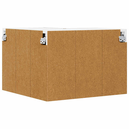 Wall Corner Cabinet LUCCA Brown Oak 57 x 57 x 40 cm