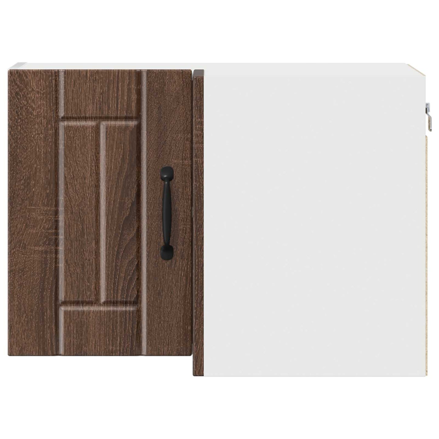 Wall Corner Cabinet LUCCA Brown Oak 57 x 57 x 40 cm