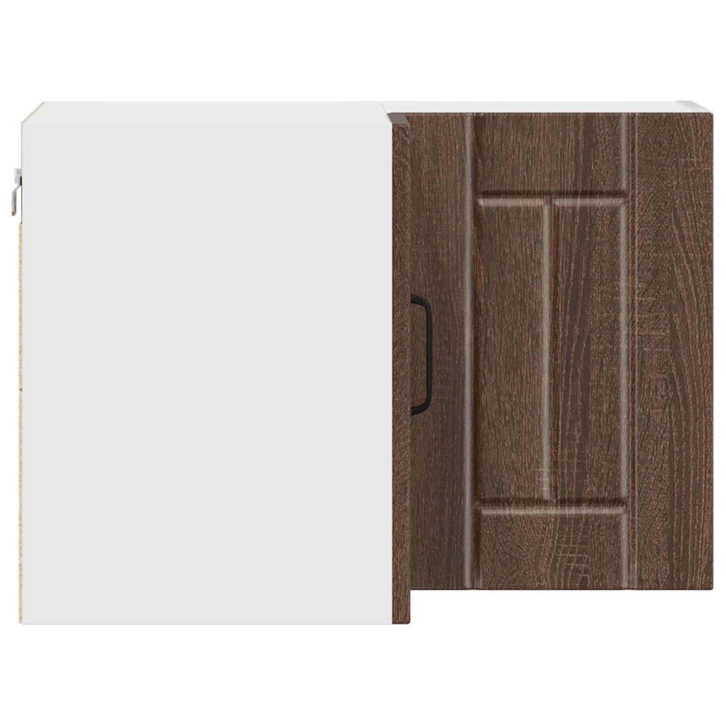 Wall Corner Cabinet LUCCA Brown Oak 57 x 57 x 40 cm