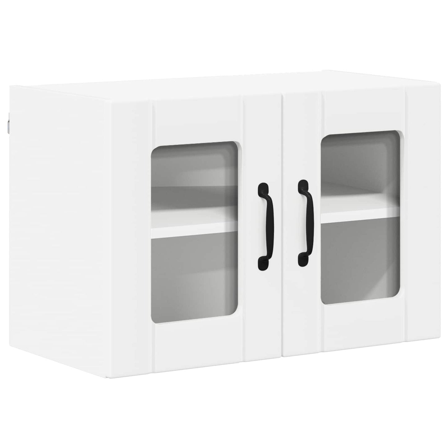 Wall Glass Cabinet LUCCA 2 pcs White 60 x 31 x 40 cm
