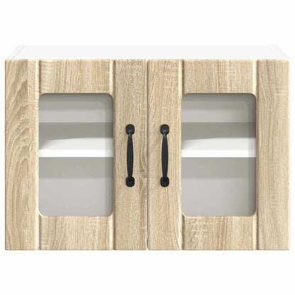 Wall Glass Cabinet LUCCA Sonoma Oak 60 x 31 x 40 cm