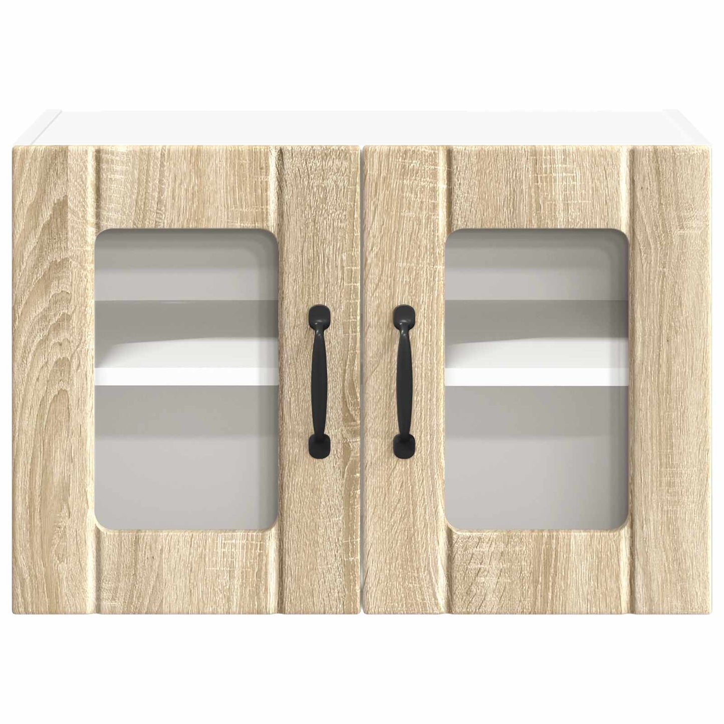 Wall Glass Cabinet LUCCA 2 pcs Sonoma Oak 60 x 31 x 40 cm