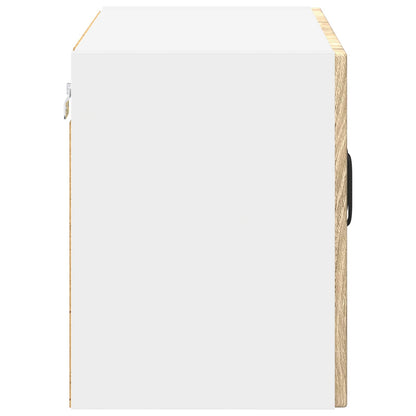 Wall Glass Cabinet LUCCA 2 pcs Sonoma Oak 60 x 31 x 40 cm
