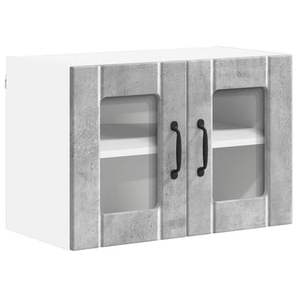 Wall Glass Cabinet LUCCA Concrete Grey 60 x 31 x 40 cm