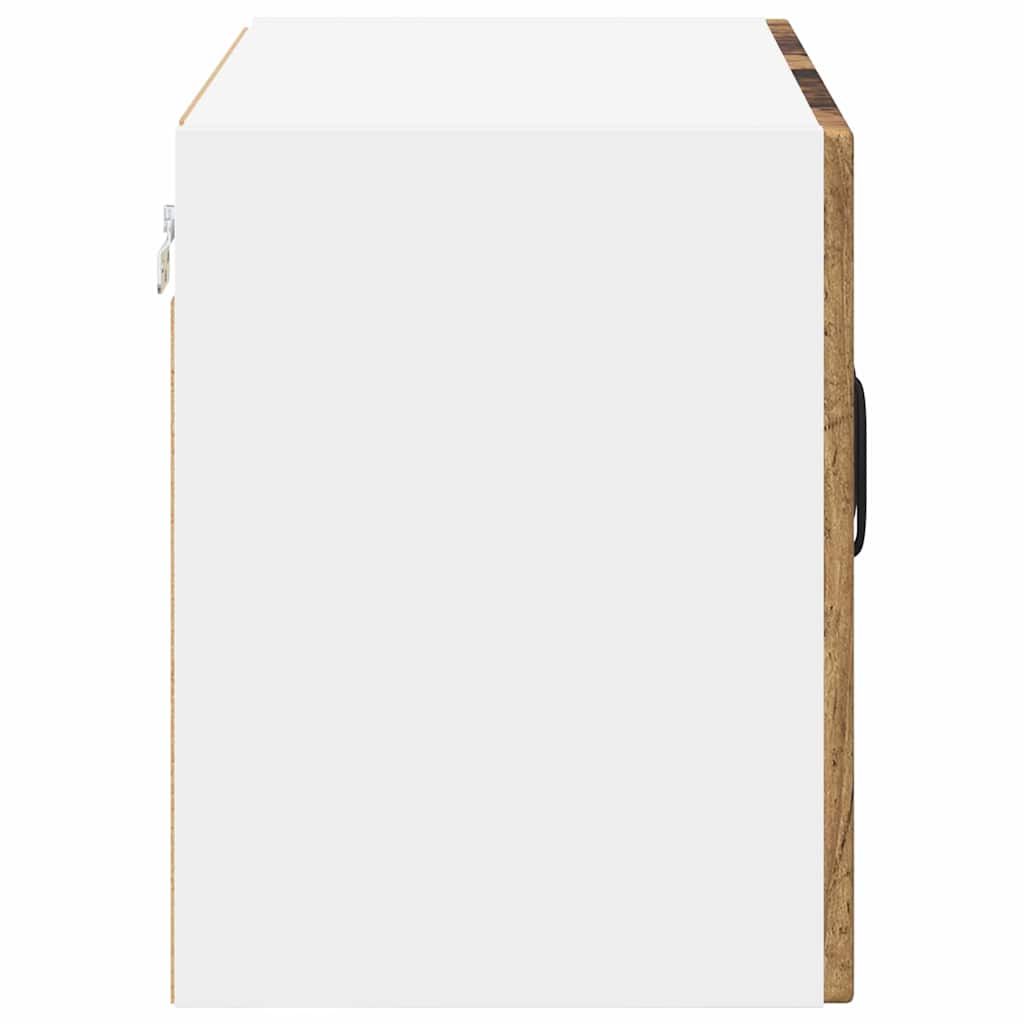 Wall Glass Cabinet LUCCA Old Wood 60 x 31 x 40 cm