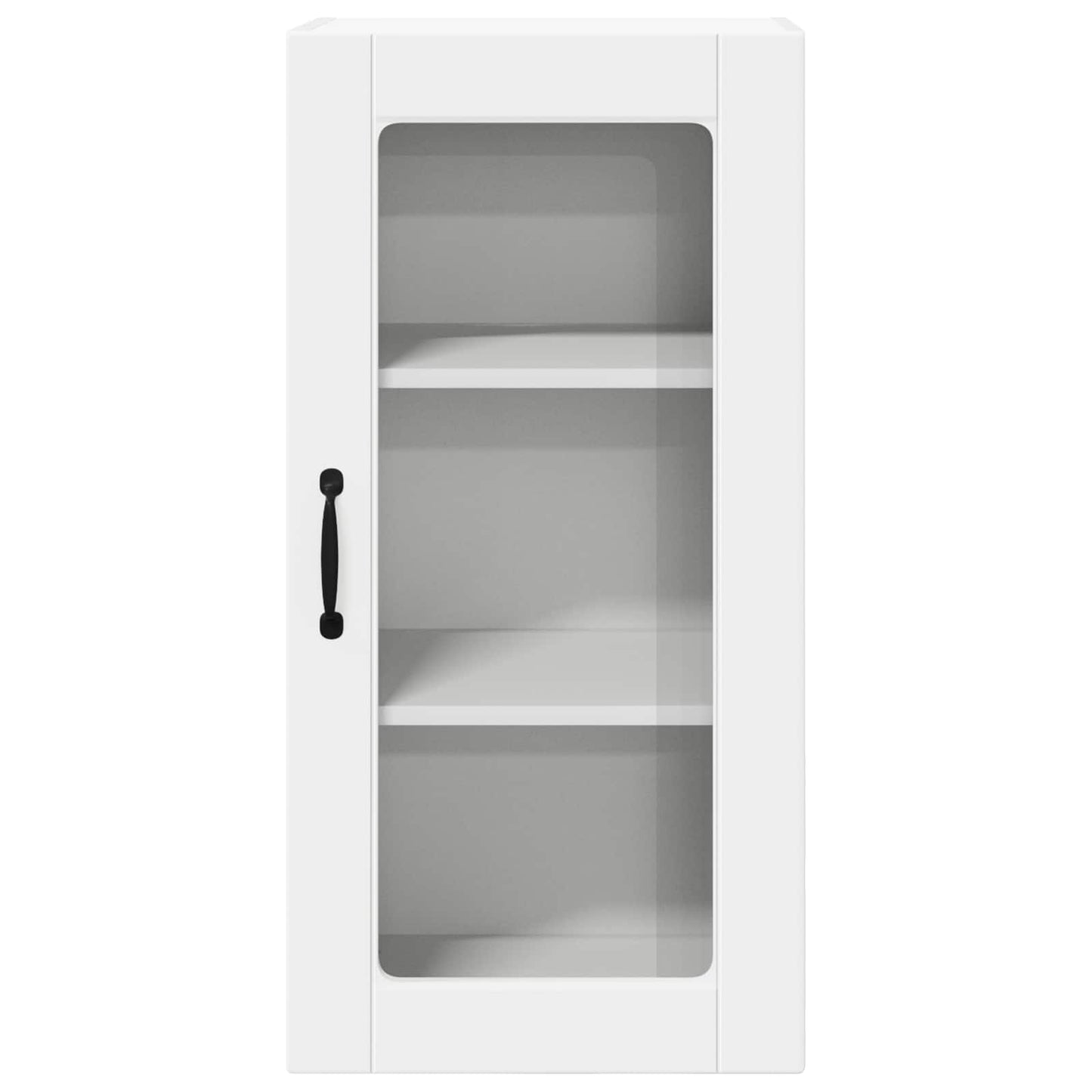 Wall Glass Cabinet LUCCA 2 pcs White 40 x 31 x 80 cm