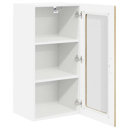 Wall Glass Cabinet LUCCA Sonoma Oak 40 x 31 x 80 cm