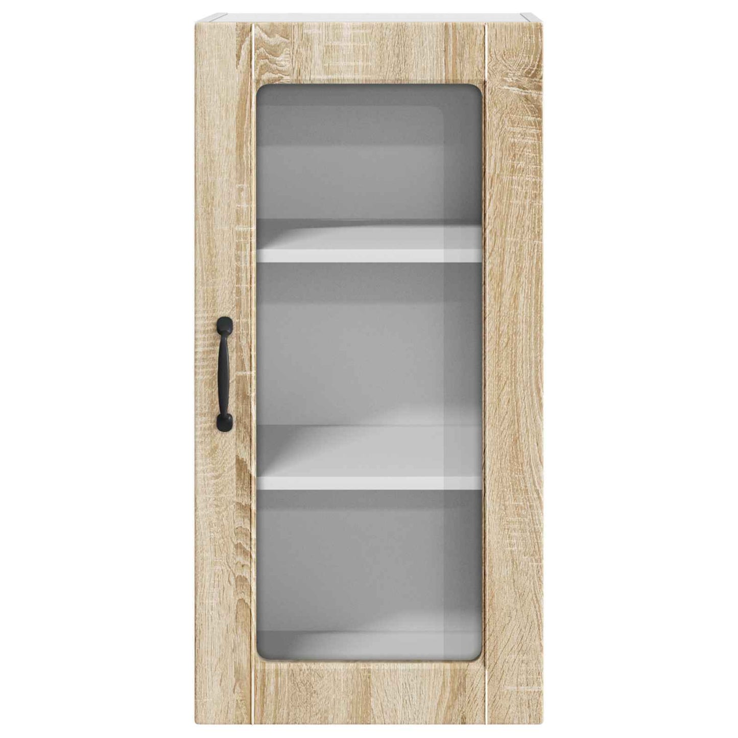 Wall Glass Cabinet LUCCA 2 pcs Sonoma Oak 40 x 31 x 80 cm