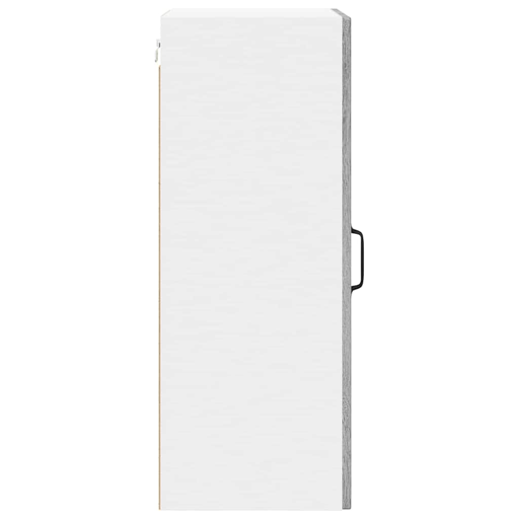 Wall Glass Cabinet LUCCA 2 pcs Grey Sonoma 40 x 31 x 80 cm