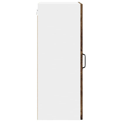 Wall Glass Cabinet LUCCA Old Wood 40 x 31 x 80 cm