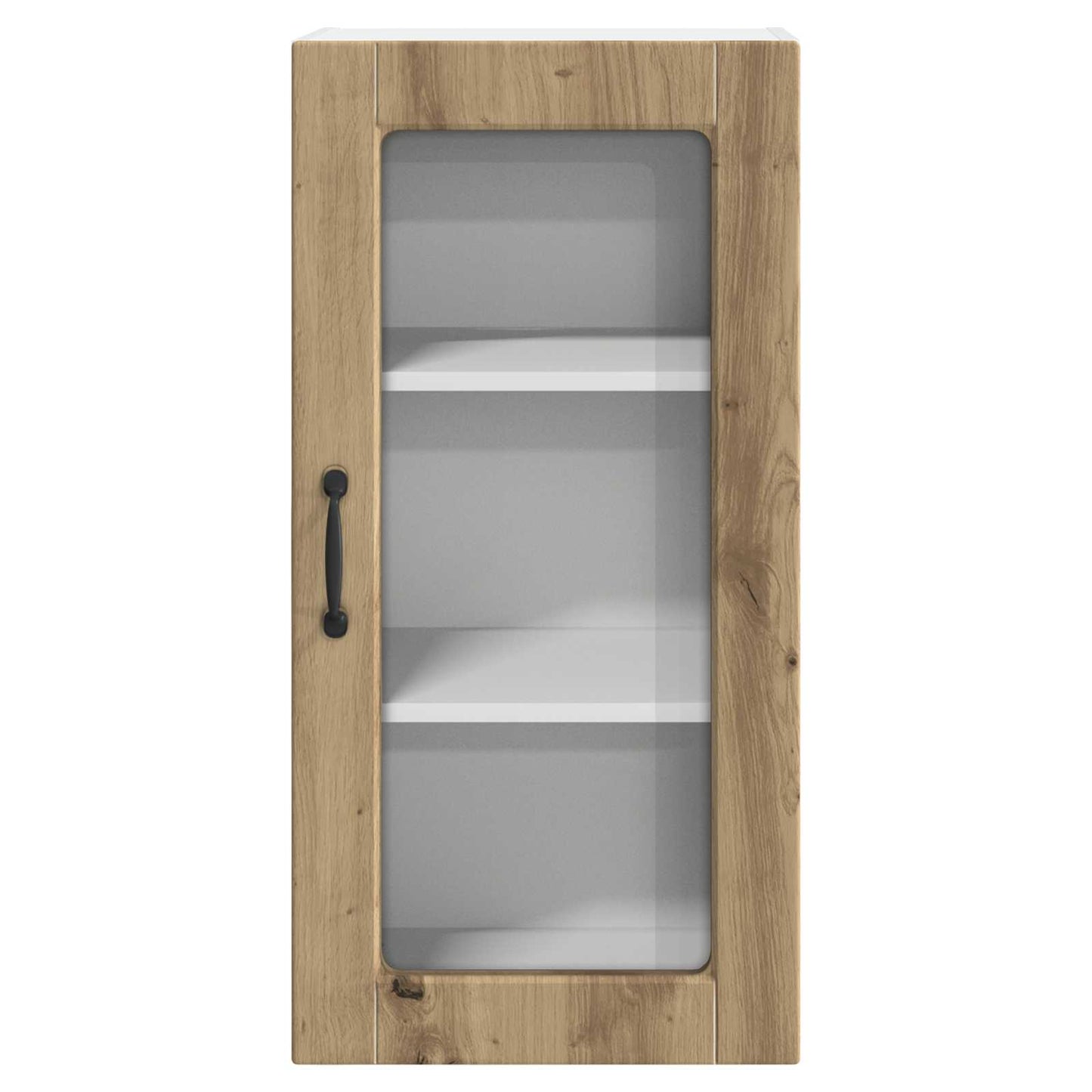 Wall Glass Cabinet LUCCA Artisan Oak 40 x 31 x 80 cm