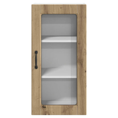 Wall Glass Cabinet LUCCA Artisan Oak 40 x 31 x 80 cm