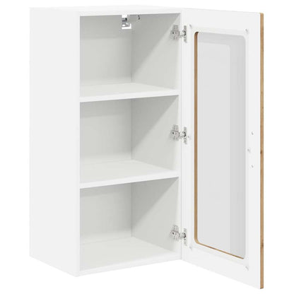 Wall Glass Cabinet LUCCA 2 pcs Artisan Oak 40 x 31 x 80 cm