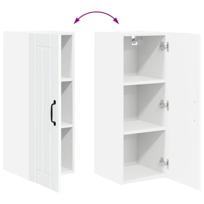 Wall Cabinet LUCCA 2 pcs White 30 x 31 x 80 cm Engineered Wood