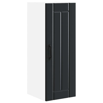 Wall Cabinet LUCCA Black 30 x 31 x 80 cm Engineered Wood