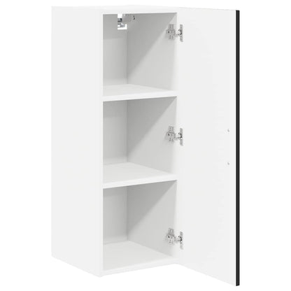 Wall Cabinet LUCCA Black 30 x 31 x 80 cm Engineered Wood