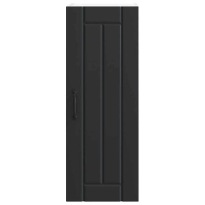 Wall Cabinet LUCCA 2 pcs Black 30 x 31 x 80 cm Engineered Wood