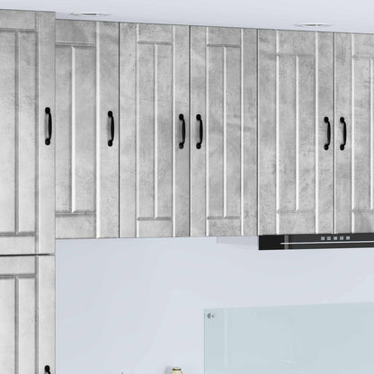 Wall Cabinet LUCCA 2 pcs Concrete Grey 30 x 31 x 80 cm