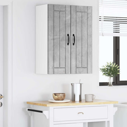 Wall Cabinet LUCCA 2 pcs Concrete Grey 30 x 31 x 80 cm