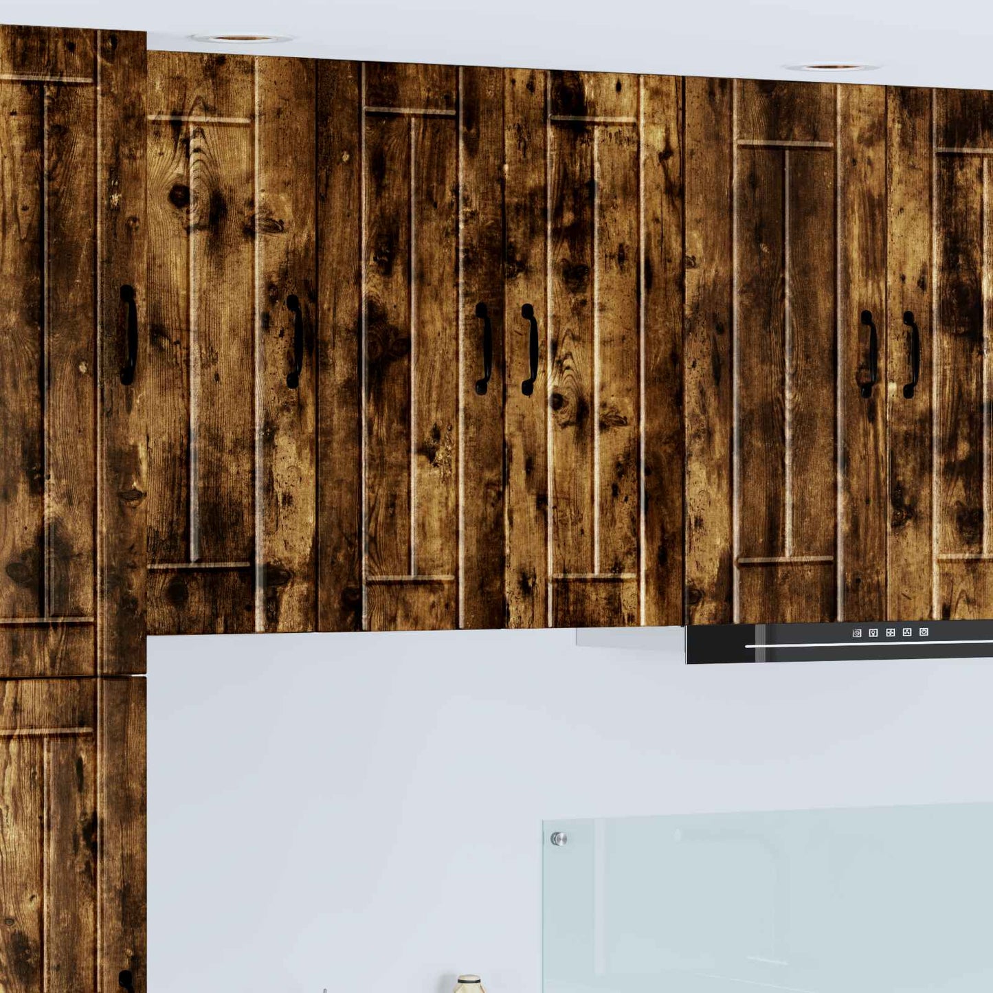 Wall Cabinet LUCCA 2 pcs Smoked Oak 30 x 31 x 80 cm